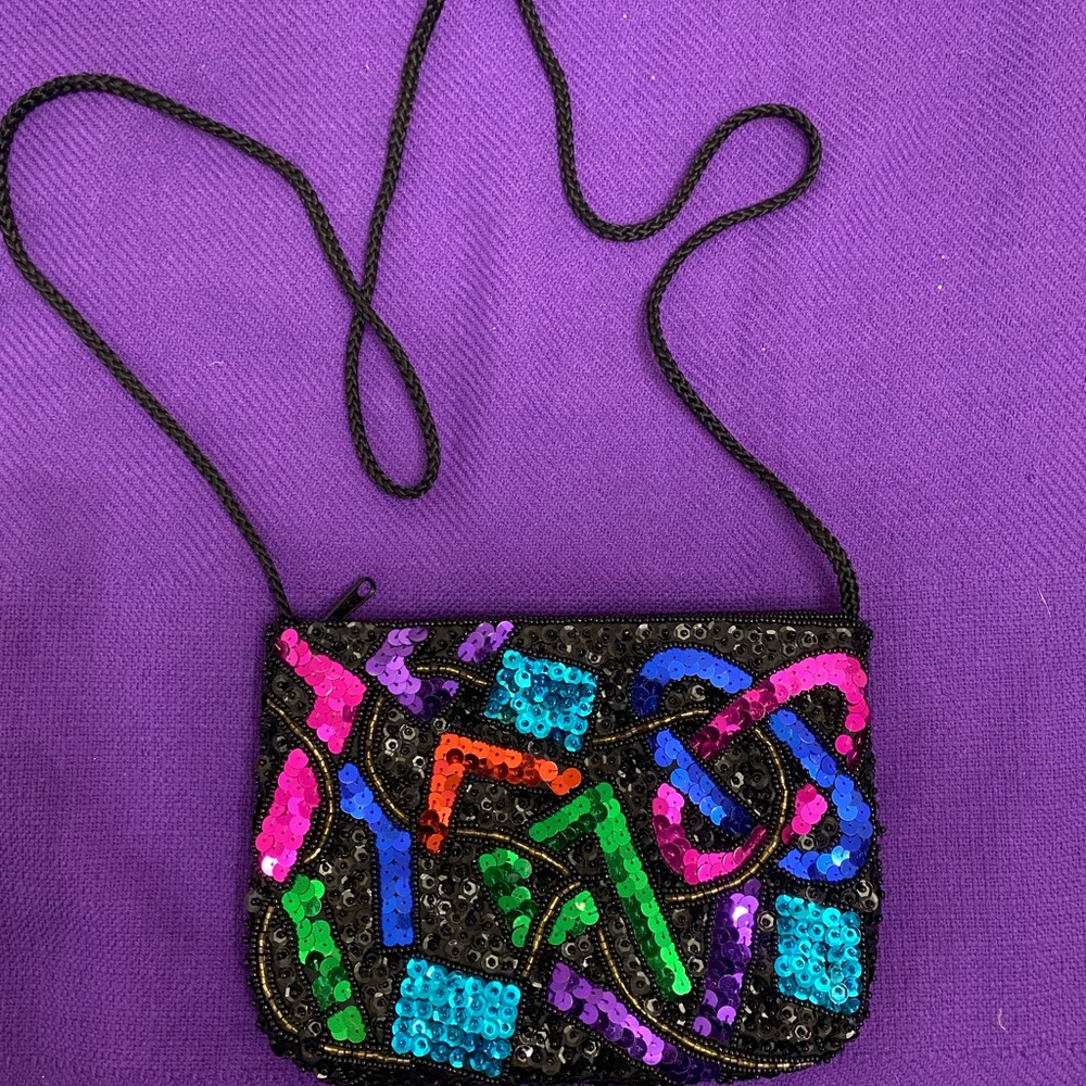 Colorful Sequin Crossbody Bag